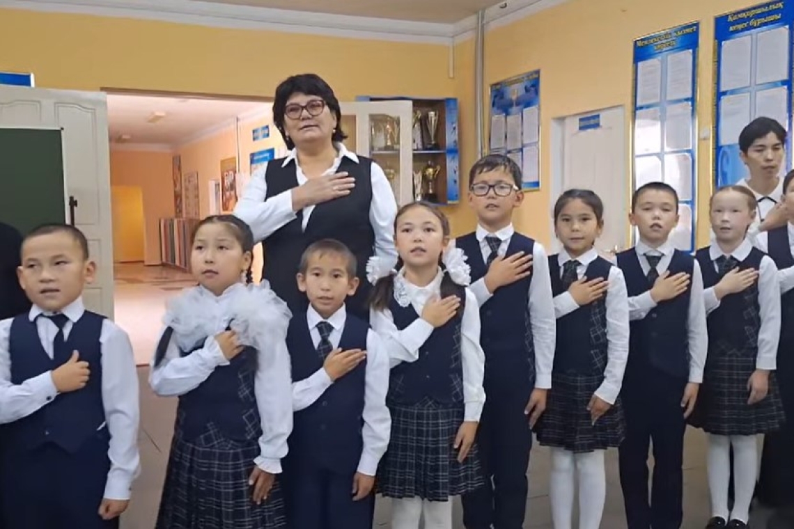  "Тоғыз айға -тоғыз іс-шара" жобасы аясында  "Әнұран" челленджіне қатысу